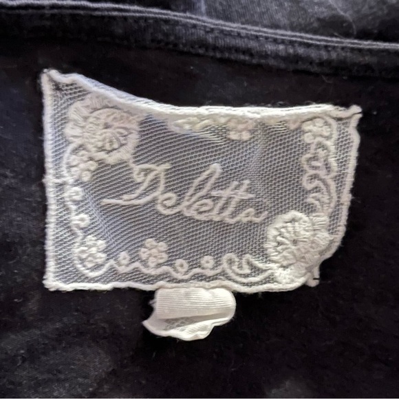 Vintage Deletta Anthropologie Lace Top Size S - Picture 4 of 4